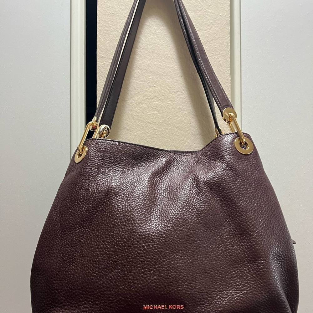 Michael Kors Raven Pebble Leather Handbag